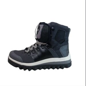 Adidas By Stella McCartney Boots Women's 9 Black Grey Lace-up Winter Boots